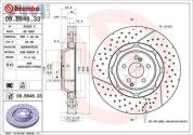 Передние тормозные диски 09.B848.33 BREMBO для Мерседес AMG S 63