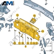 Задняя панель Volkswagen id4/id5 2021-2024 11A813301