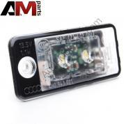 Оригинальный плафон подсветки номерного знака светодиодный левый Audi A8 (D4) 4H0943021