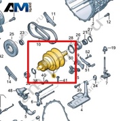 Ведомый вал VAG 0AW331101P