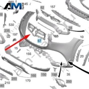 Усилитель решетки радиатора Mercedes GLS-class X167 A1678855704
