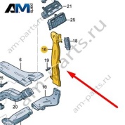 Воздуховод Audi Q8 e-tron 2024-2024/Audi e-tron 2019-2023 4KE819502