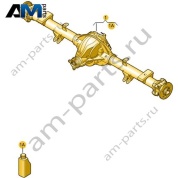 Задняя ось в сборе с тормозными барабанами и тросами Volkswagen AMAROK 2017-2022 2H6500040