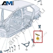 Защитный экран Volkswagen id3 2020-2024 10A864622