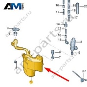 Бачок стеклоомывателя 3л Volkswagen Тигуан 5QW955453A