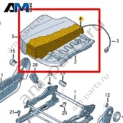 Наполнитель подушки сиденья Volkswagen Crafter 2012-2016 2E0881851A