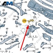 Пеноматериал Audi A6 (C7) 2015-2018 4G0805803C