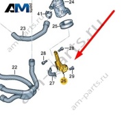 Кронштейн дополнительного насоса ОЖ Audi A6 (C7) 2015-2018 4G0145879G