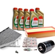 Комплект неоригинальных фильтров и моторное масло LL3 5W30 504/507 для ТО-4 Volkswagen Scirocco 2.0 TFSI 200/211 л.с.