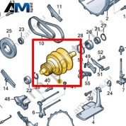 Ведомый вал VAG 0AW331103A