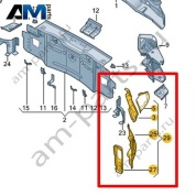Панель крепления заднего фонаря Volkswagen id4/id5 2021-2024 11E813319