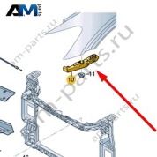 Направляющая Audi Q8 e-tron 2024-2024/Audi e-tron 2019-2023 4KE807283