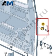 Стопорная пластина Volkswagen id-Buzz 2023-2024 1T3843667A