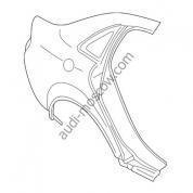 Крыло заднее правое Ауди А4 (В6) 8E5809840