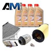 Комплект неоригинальных фильтров и моторное масло LL3 5W30 504/507 для ТО-2 Volkswagen Touran 1.2 TFSI