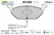Передние тормозные колодки VALEO 301408 для Volkswagen Golf Plus (2005-2014)