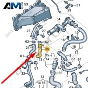Шланг системы охлаждения Audi A6 (C7) 2015-2018 4G0145920AE