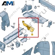 Крепежный элемент Volkswagen id-Buzz 2023-2024 1N3802747