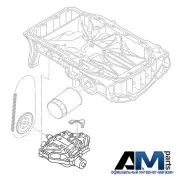 Насос масляный для Polo Sedan (2020-2023) 1.4TSI 04E115103P