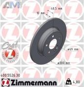 Задние тормозные диски (400.5526.30) Zimmermann для Mercedes C-Class W205 C160-200/С220d