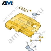 Задний кожух впускного коллектора VAG 04L103925AB
