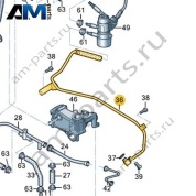 Трубопровод системы охлаждения VAG 059121598AB