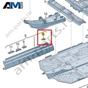 Усилитель порога Volkswagen id3 2020-2024 1EA802312