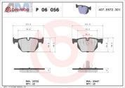 Задние тормозные колодки (P06056) Brembo на BMW X5 (F15) 30d