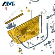 Задняя правая дверь Audi A7 (4K) 2019-2024 4K8833052A