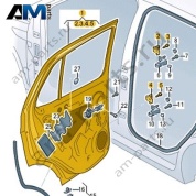 Задняя правая дверь Volkswagen T-Roc Cross 2019-2024 2GM833052P