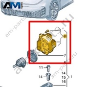 Светодиод с радиатором Volkswagen id-Buzz 2023-2024 1T3941479