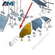 Стекло двери переднее левое Audi A7 (4K) 2019-2024 4K8845201A