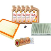 Комплект фильтров для ТО-1/3 Audi A1 (8X) 1.8TFSI с маслом Shell 0W30