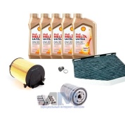 Комплект фильтров для ТО-2/4 Audi А3 (8P) 1.6 с маслом Shell 0W30