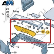 Облицовка задней стенки Volkswagen T-Roc Cabrio 2020-2024 2GC867479