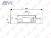 Ролик натяжного механизма LYNX для Passat B5 1997-2005 1.8 T 20V (170/150 л.с.) AWM AWL AWT PB-5263