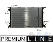 Радиатор охлаждения двигателя MAHLE/KNECHT (CR911000P) Audi A6 (С7) 2015-2018 1.8/2.0TFSI