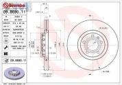 Передние тормозные диски BREMBO 09.8690.11 на Skoda 3U (2001-2008)