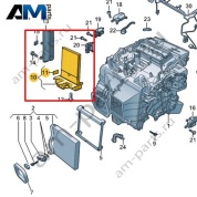 Высоковольтный нагревательный элемент (РTС) Volkswagen id3 2020-2024 1EA963581