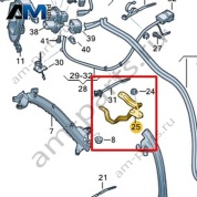 Держатель жгута проводов Volkswagen id-Buzz 2023-2024 1N3971458