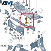 Кронштейн крепления стеклоочистителя Volkswagen id-Buzz 2023-2024 1T3805327
