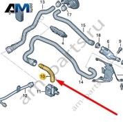 Шланг системы охлаждения Audi A6 (C7) 2015-2018 4G0819342C