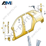 Боковина Audi Q2 2017-2024 81A810075