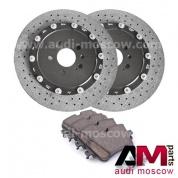 Задние диски и колодки Ауди Q7 (2015-2019) Керамика