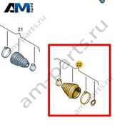 Пыльник шарнира с установочными элементами Volkswagen id3 2020-2024 1EA498203