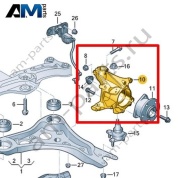 Поворотный кулак Volkswagen id3 2020-2024 1EA407253F