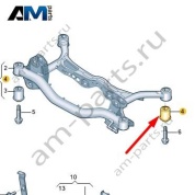 Гидроопора подрамника сзади Volkswagen Тигуан 5QD505145A