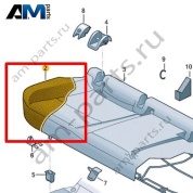 Наполнитель подушки сиденья Volkswagen Jetta VII 2020-2024 17A885375E