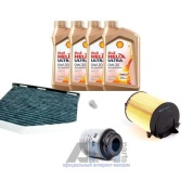 Комплект фильтров для ТО-1/3 Caddy 1.2 TSI с маслом Shell 0W30