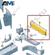 Пластина для лонжерона Volkswagen id-Buzz 2023-2024 1N3803230